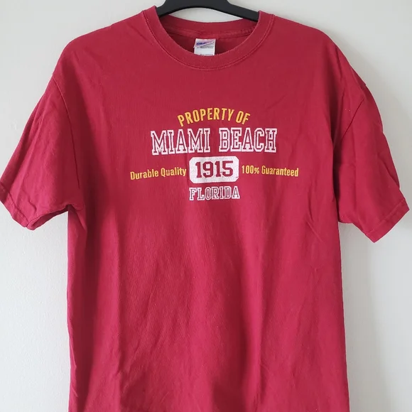 🌴 Miami red t-shirt size L🌴 - Picture 4 of 4